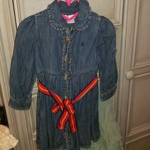 Toddler girls denim dress